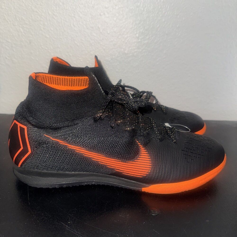 Nike Mercurial SuperflyX 6 Elite IC Black Orange AH7373-081 Size US 8